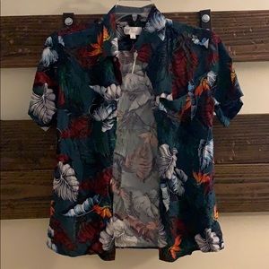 Gap Men Floral / Hawaiian Short Sleeve XS